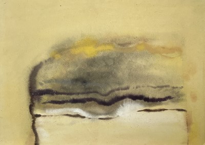 Lot 364 - Marjorie HOLLAND Newlyn Sunset Gouache 39 x 53cm