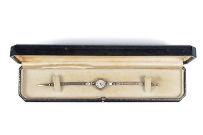 Lot 204 - A Tudor Royal Rolex lady's wristwatch with 9ct white gold bracelet and diamond-set bezel.