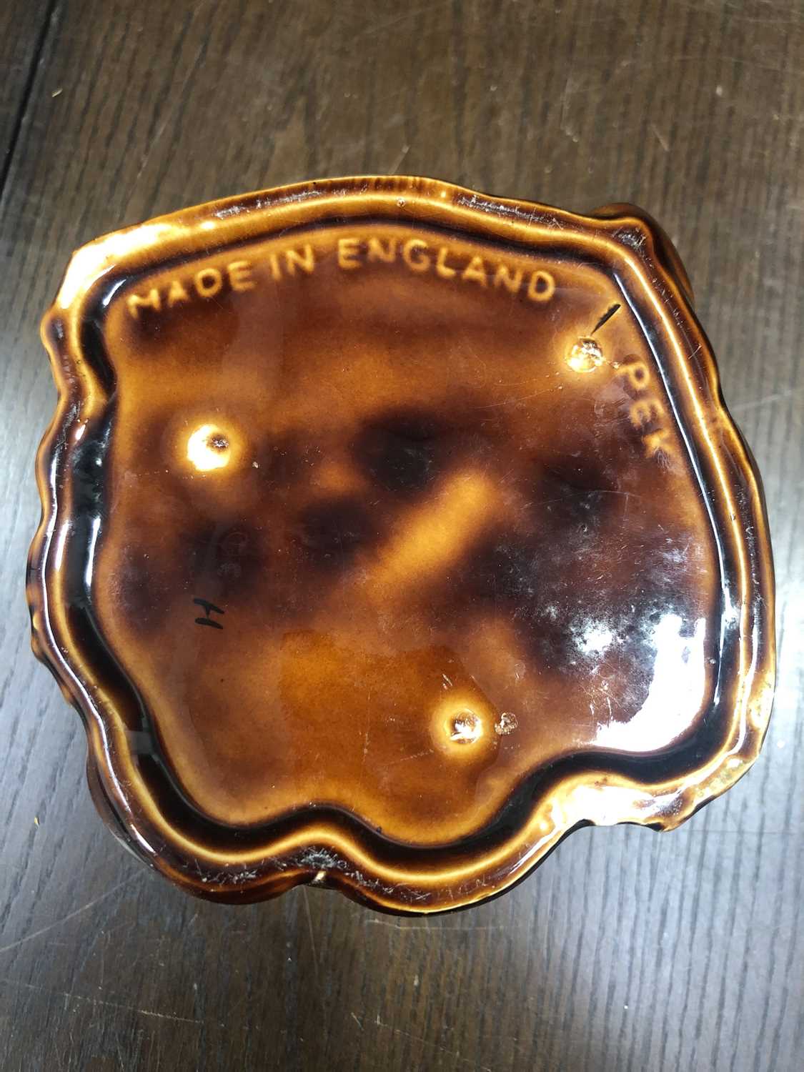 Lot 174 Ceramic biscuit tin, height 22cm.