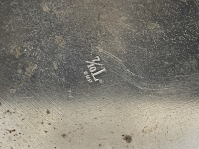 Lot 112 - An epns breakfast stand for three the central...