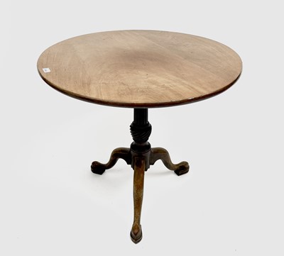 Lot 3198 - A George III mahogany tripod table, the...