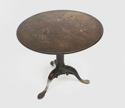 Lot 3212 - A George III mahogany tripod table, height...