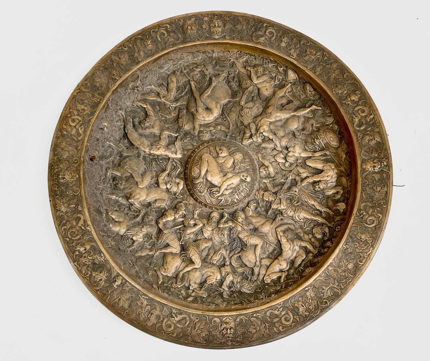 Lot 326 - A 19th century large copper electrotype plaque...