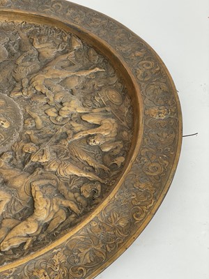 Lot 326 - A 19th century large copper electrotype plaque...