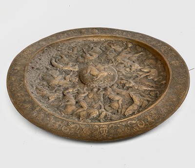 Lot 326 - A 19th century large copper electrotype plaque...