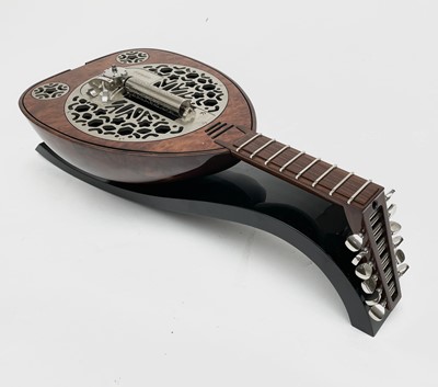 Lot 478 - A Rare Reuge music box, in the form of a lute,...