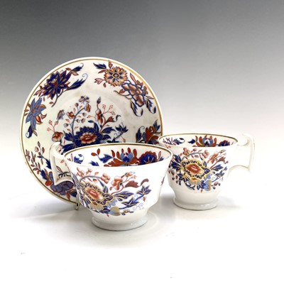 Lot 981 - A Spode porcelain spill vase, painted and gilt...
