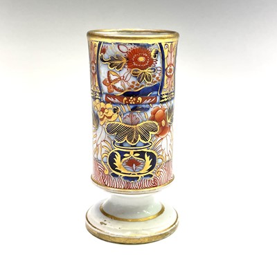 Lot 981 - A Spode porcelain spill vase, painted and gilt...