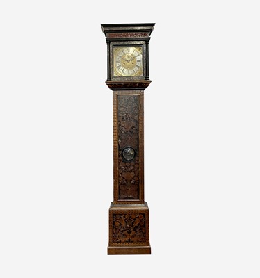 Lot 2937 - A fine walnut and marquetry eight day longcase...