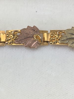 Lot 468 - A Landstrom's, Black Hills, 10ct gold bracelet...