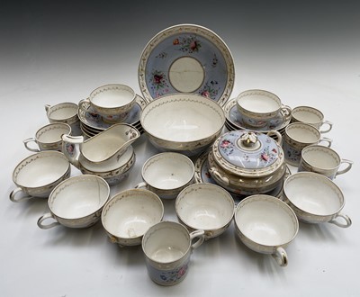 Lot 984 - A Derby porcelain part tea and coffee set,...