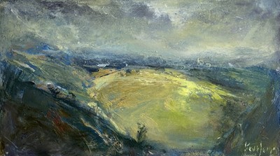 Lot 5 - Steve SLIMM (1953) These Rounded Hills Oil on...