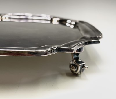Lot 55 - A square silver tray by A Chick & Sons Ltd...