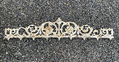 Lot 603 - A Victorian ornamental cast iron cresting.