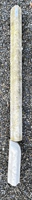 Lot 604 - A Victorian white marble part fire curb, with...