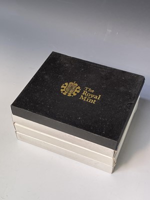 Lot 39 - 2005-2008 UK Royal Mint coin set all in boxes...
