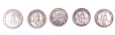 Lot 43 - Switzerland 0.835 grade silver 2 Franc and 5...