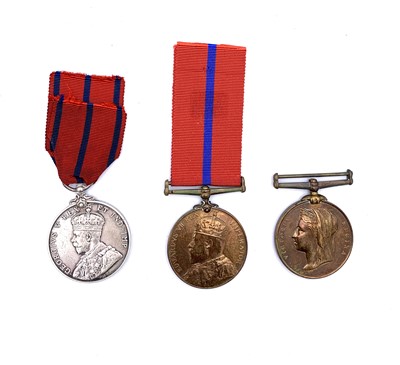 Lot 127 - City of London Police Medals Trio. A bronze...