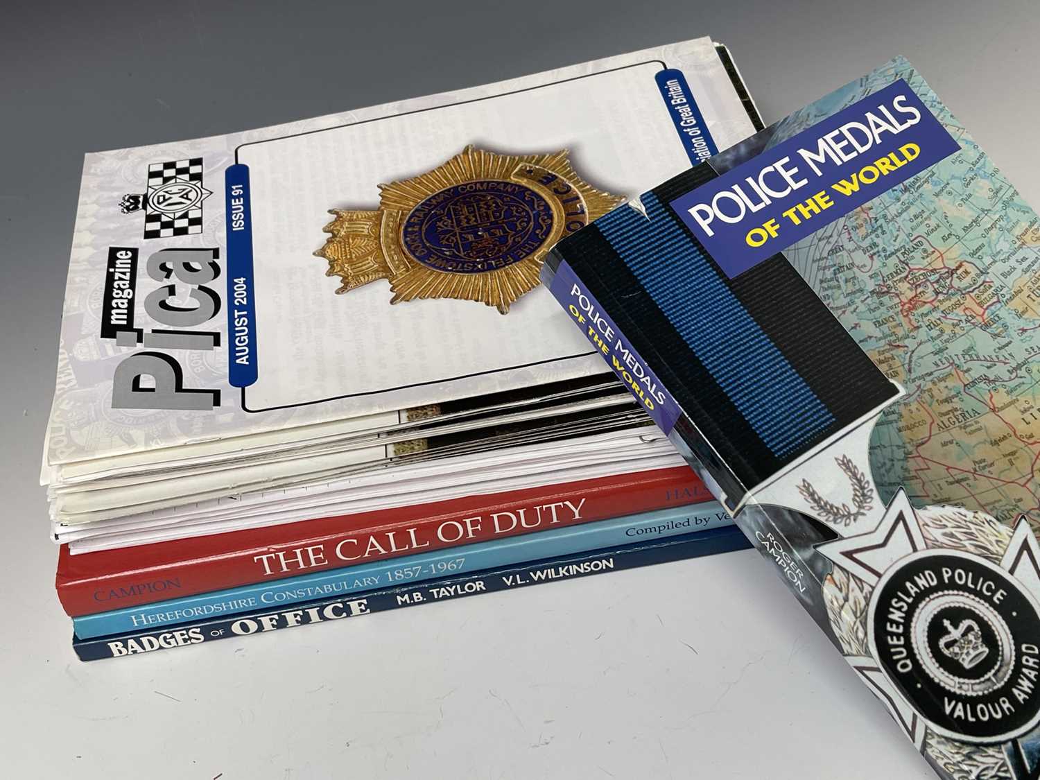 Lot 164 - Police Medal - Reference books, etc Police...