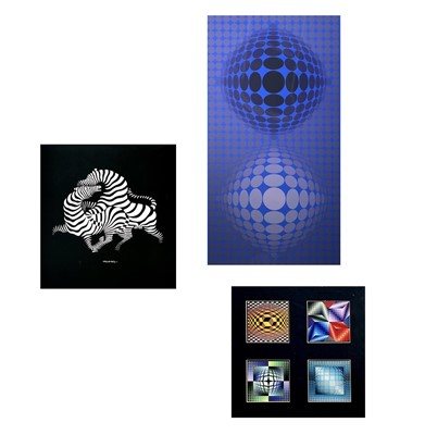 Lot 1097 - Victor VASARELY (1906-1997) screenprint Signed...