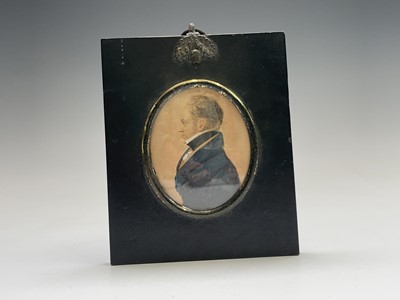Lot 127 - Portrait miniature An early 19th century...