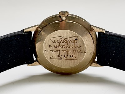 Lot 15 - A Holmans presentation gold watch by Astral...
