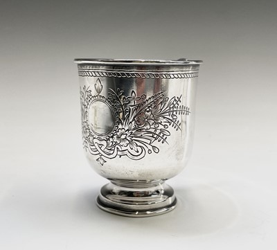 Lot 60 - A Russian Moscow silver cup and saucer with...
