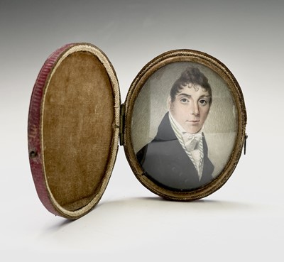 Lot 131 - Portrait miniatures A finely painted early...