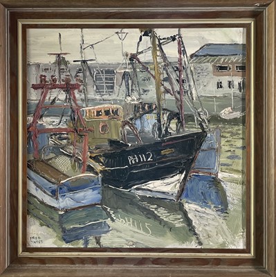 Lot 20 - Fred YATES (1922-2008) Fishing Boats at...