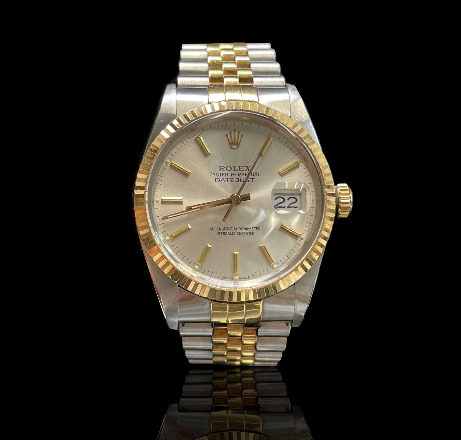 Lot 4 - A Stainless steel and 18ct yellow gold Rolex...