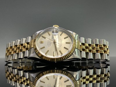 Lot 4 - A Stainless steel and 18ct yellow gold Rolex...