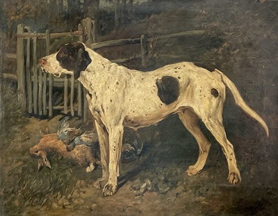 Lot 1180 - John EMMS (1844-1912) Setter with Game Signed...