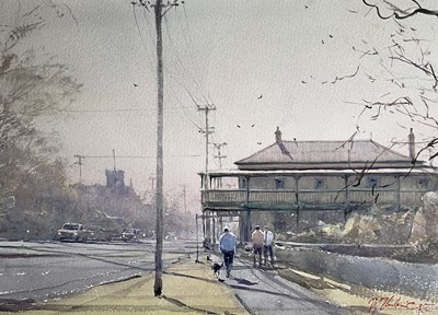 Lot 1173 - Joseph ZBUKVIC (1952) Street Scene Watercolour...