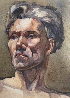 Lot 1089 - Follower of Duncan GRANT Male Portrait...