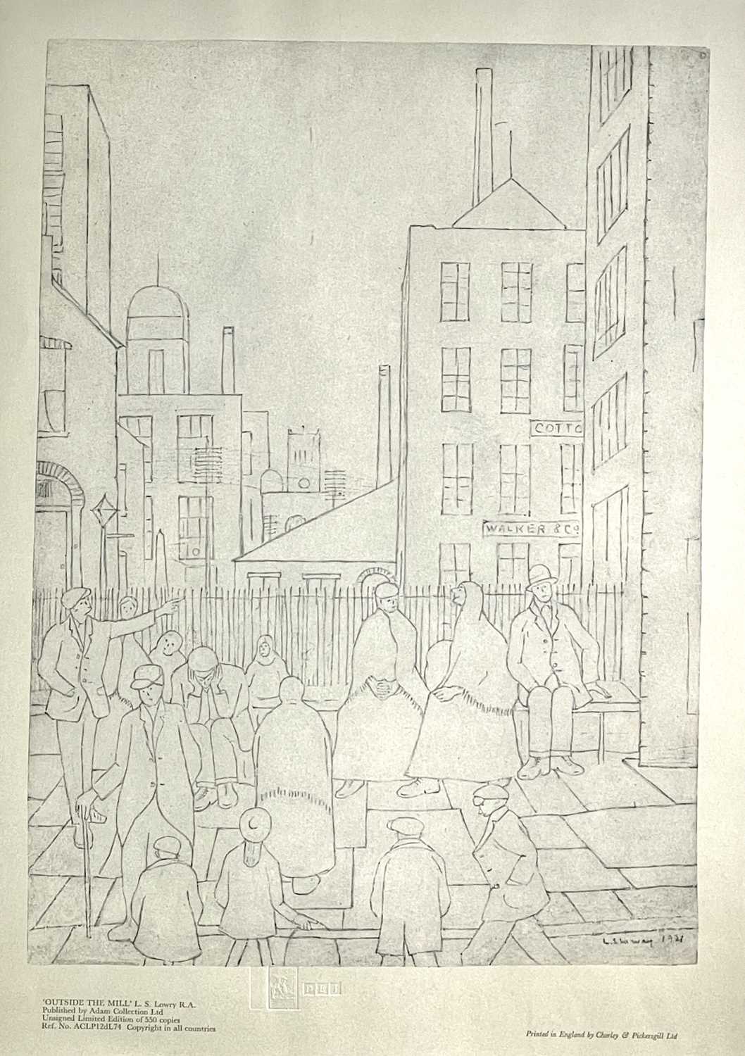 Lot 1098 - Laurence Stephen LOWRY (1887-1976) 'Outside...