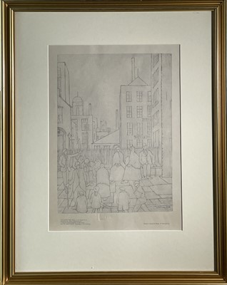 Lot 1098 - Laurence Stephen LOWRY (1887-1976) 'Outside...