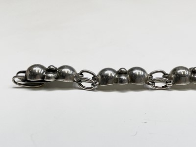 Lot 377 - An Arne Oscar Burman 830s silver bracelet 18cm...