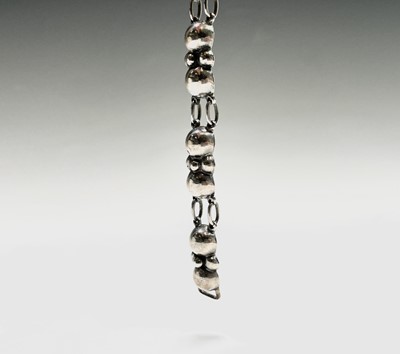 Lot 377 - An Arne Oscar Burman 830s silver bracelet 18cm...