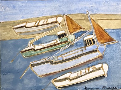 Lot 315 - Bryan PEARCE (1929-2006) Four Boats...