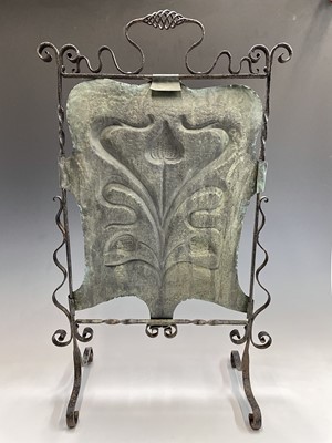Lot 153 - An Arts and Crafts copper and wrought iron...