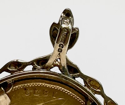 Lot 401 - A Victorian shield back half-sovereign 1872 in...