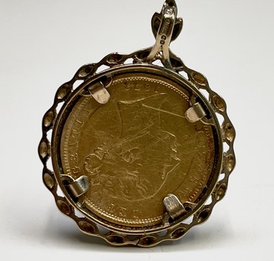 Lot 401 - A Victorian shield back half-sovereign 1872 in...