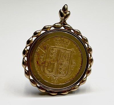 Lot 401 - A Victorian shield back half-sovereign 1872 in...