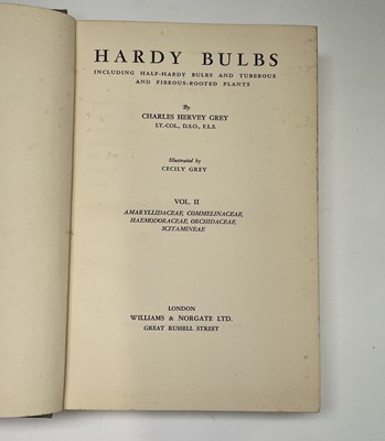 Lot 565 - C. H. GREY. 'Hardy Bulbs.' Three vols, first...