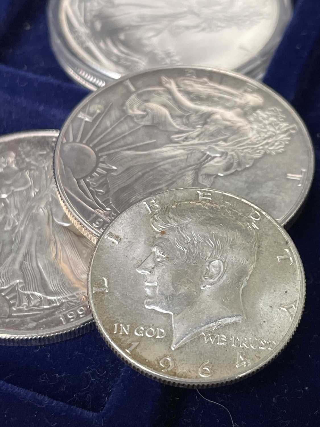 Lot 54 - U.S.A. Silver Coins. Dollars x 7 - 1879, 1886,...