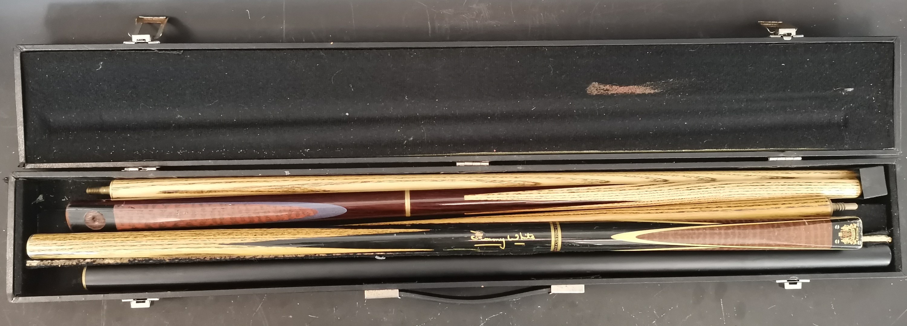 Lot 155 - A BCE Jimmy White Custom snooker cue with