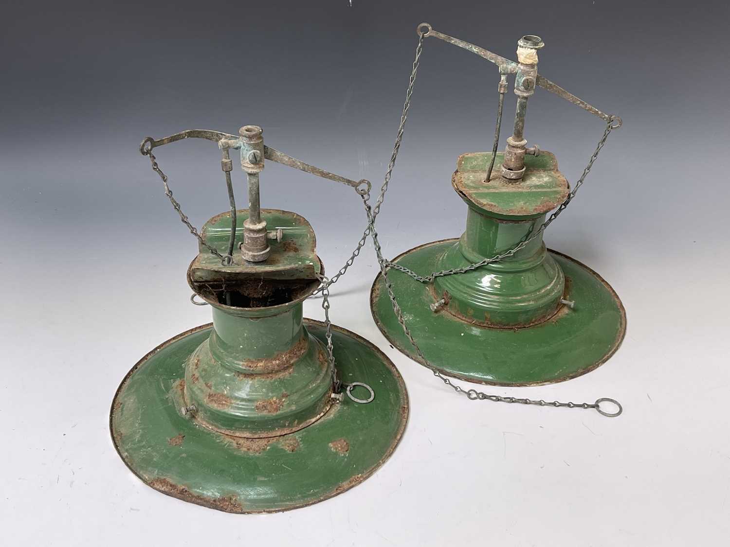 Lot 520 - Railwayana - Railway Station gas lamps (x2)....