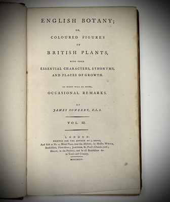 Lot 398 - JAMES SOWERBY. 'English Botany; or, Coloured...