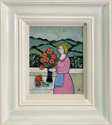 Lot 4 - Joan GILLCHREST (1918-2008) Arranging Poppies...