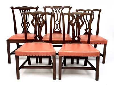 Lot 3030 - A matched group of five 19th century mahogany...